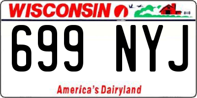 WI license plate 699NYJ