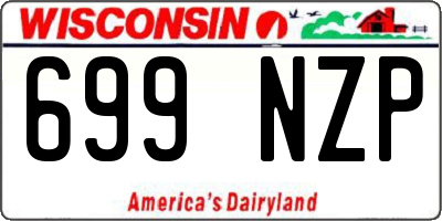 WI license plate 699NZP