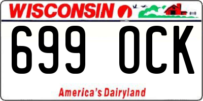 WI license plate 699OCK