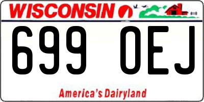 WI license plate 699OEJ