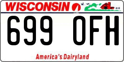 WI license plate 699OFH