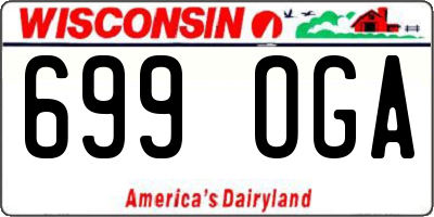 WI license plate 699OGA