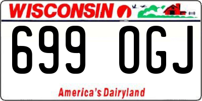 WI license plate 699OGJ