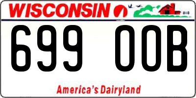 WI license plate 699OOB