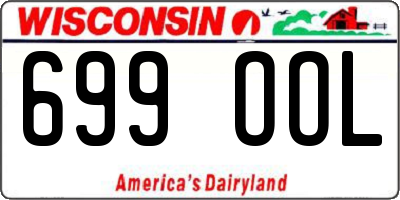 WI license plate 699OOL