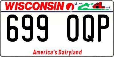 WI license plate 699OQP