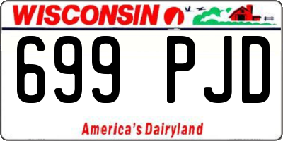 WI license plate 699PJD