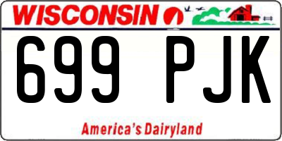 WI license plate 699PJK
