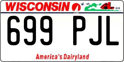 WI license plate 699PJL