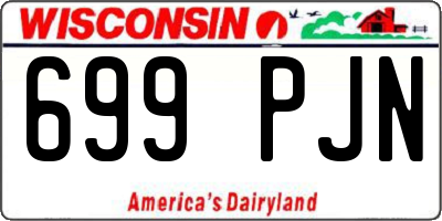 WI license plate 699PJN
