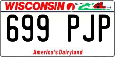 WI license plate 699PJP
