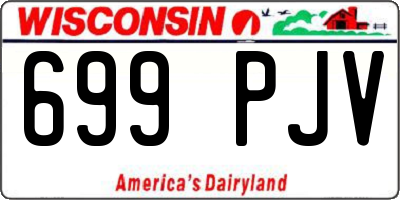 WI license plate 699PJV