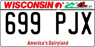 WI license plate 699PJX
