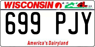 WI license plate 699PJY