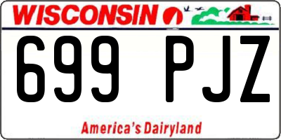 WI license plate 699PJZ