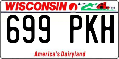 WI license plate 699PKH
