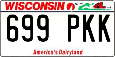 WI license plate 699PKK
