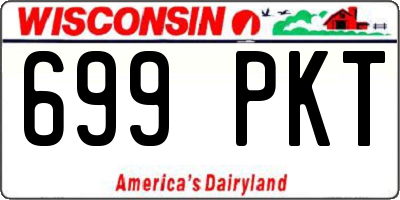 WI license plate 699PKT