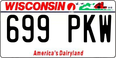 WI license plate 699PKW