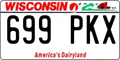 WI license plate 699PKX