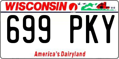 WI license plate 699PKY