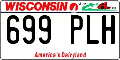 WI license plate 699PLH