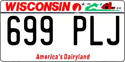 WI license plate 699PLJ
