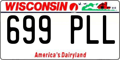 WI license plate 699PLL