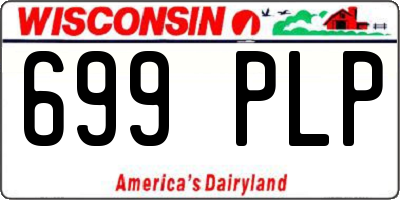 WI license plate 699PLP