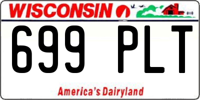 WI license plate 699PLT