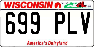 WI license plate 699PLV