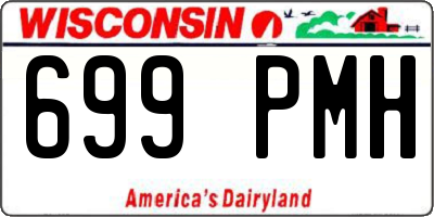 WI license plate 699PMH