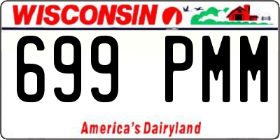 WI license plate 699PMM