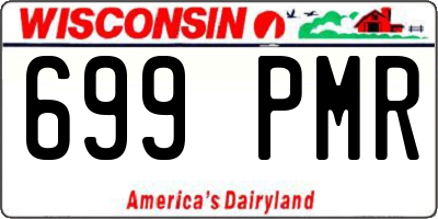 WI license plate 699PMR
