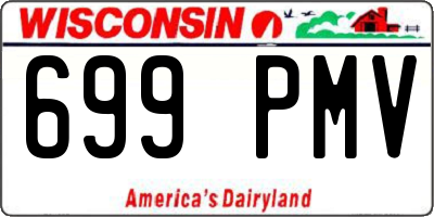 WI license plate 699PMV