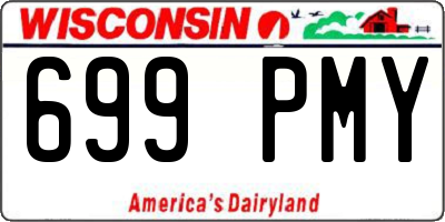 WI license plate 699PMY