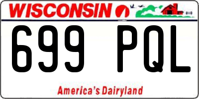 WI license plate 699PQL