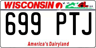 WI license plate 699PTJ