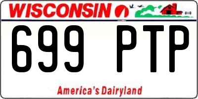 WI license plate 699PTP