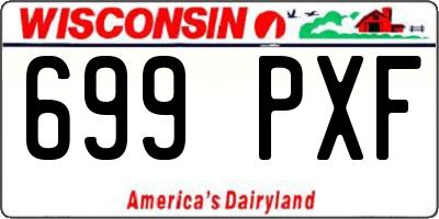 WI license plate 699PXF