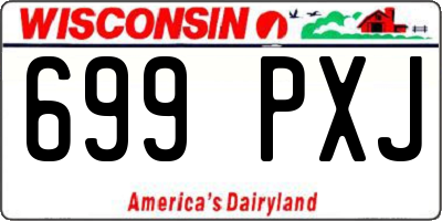 WI license plate 699PXJ