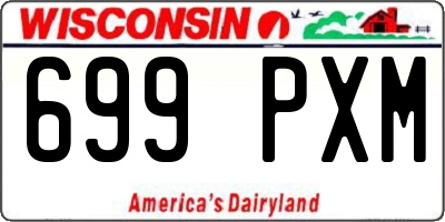WI license plate 699PXM