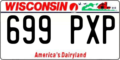 WI license plate 699PXP