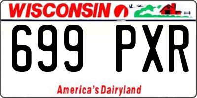 WI license plate 699PXR