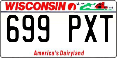 WI license plate 699PXT