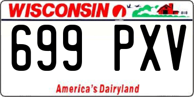 WI license plate 699PXV