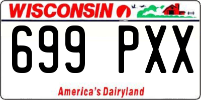 WI license plate 699PXX