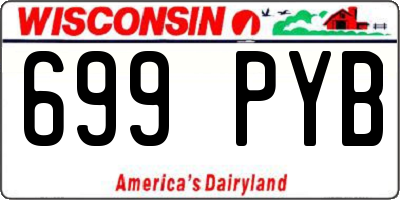 WI license plate 699PYB