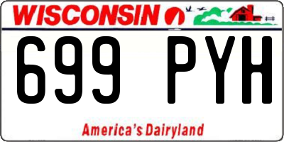 WI license plate 699PYH