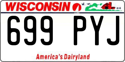 WI license plate 699PYJ